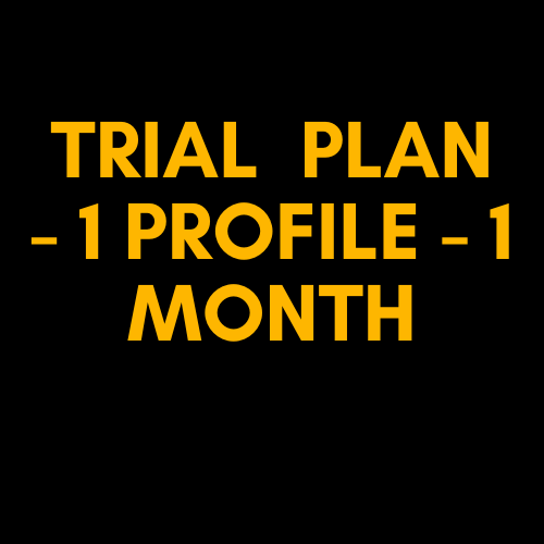 Trial  Plan - 1 Profile - 1 Month