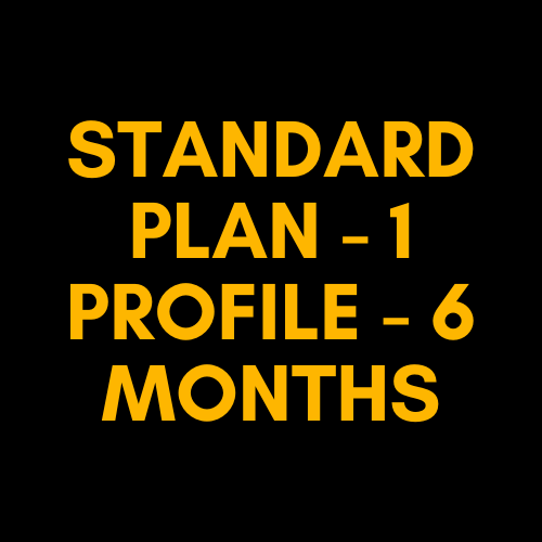 Standard  Plan - 1 Profile - 6 Months