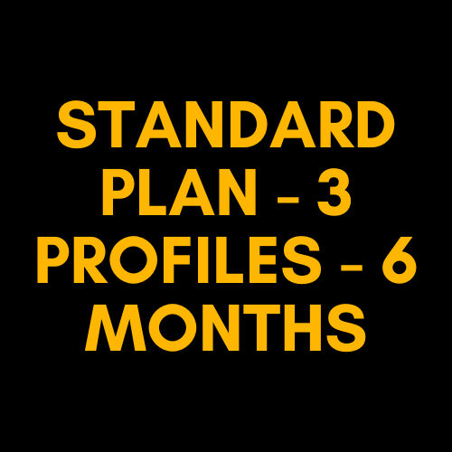 Standard  Plan - 3 Profile - 6 Months